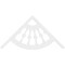Ekena Millwork Pitch Classic Wagon Wheel Architectural Grade PVC Gable Pediment, 48"W x 24"H x 1"P (12/12) GPP048X024X100CWW - alternate 4
